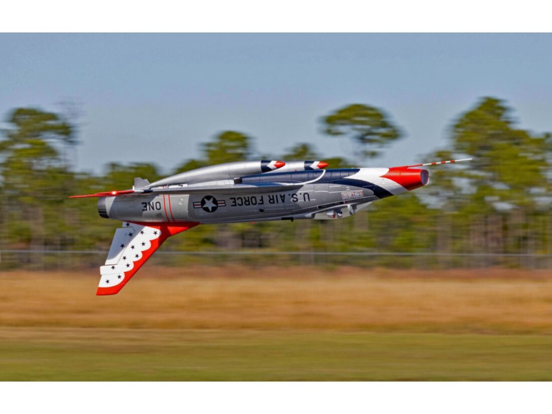 Flex - F-100D SUPER SABRE 90MM EDF SUPER PNP - Silver